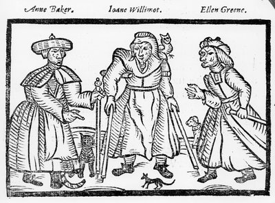 Die Verhöre von Anne Baker, Joanne Willimot und Ellen Greene von English School